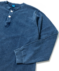 go slow caravan(ゴースローキャラバン) |GOOD ON/グッドオン LS HEAVY HENLEY TEE INDIGO SHAVE (MENS)