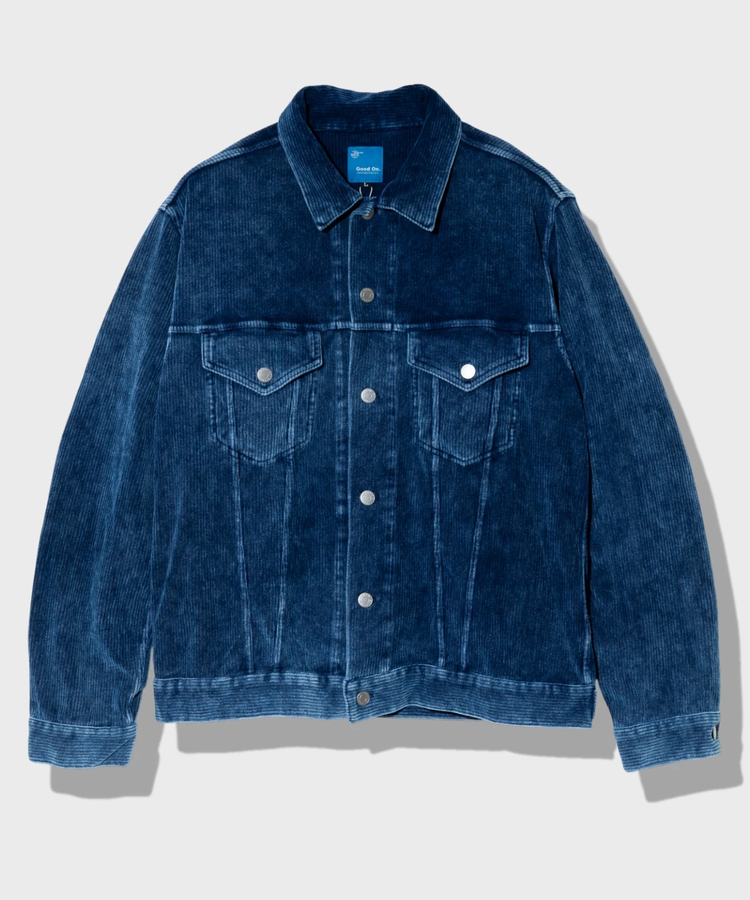 go slow caravan(ゴースローキャラバン) |GOOD ON/グッドオン KNIT CORDUROY G-JAN INDIGO SHAVE (MENS)