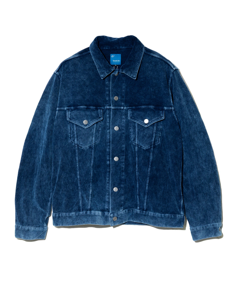 go slow caravan(ゴースローキャラバン) |GOOD ON/グッドオン KNIT CORDUROY G-JAN INDIGO SHAVE (MENS)
