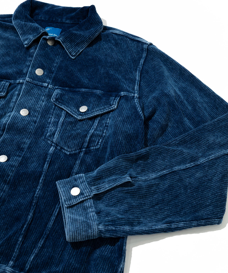 go slow caravan(ゴースローキャラバン) |GOOD ON/グッドオン KNIT CORDUROY G-JAN INDIGO SHAVE (MENS)