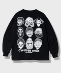 go slow caravan(ゴースローキャラバン) |gym master/ジムマスター 10.3oz carafree smile スウェットビッグTee (MENS)