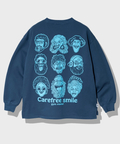 go slow caravan(ゴースローキャラバン) |gym master/ジムマスター 10.3oz carafree smile スウェットビッグTee (MENS)