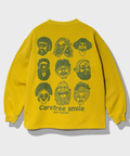 go slow caravan(ゴースローキャラバン) |gym master/ジムマスター 10.3oz carafree smile スウェットビッグTee (MENS)