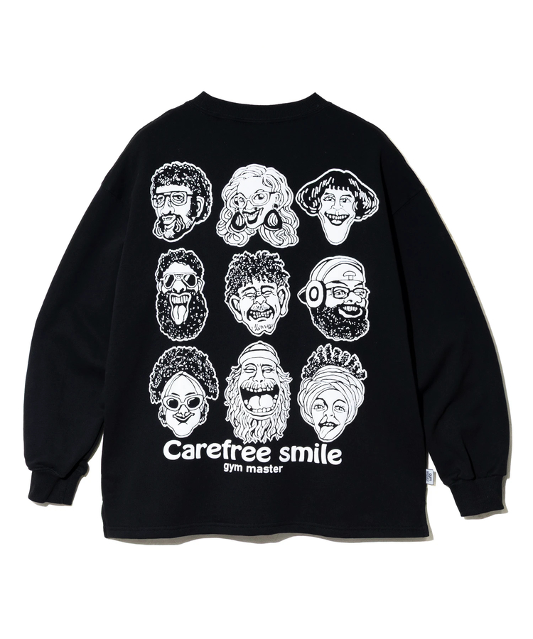 go slow caravan(ゴースローキャラバン) |gym master/ジムマスター 10.3oz carafree smile スウェットビッグTee (MENS)