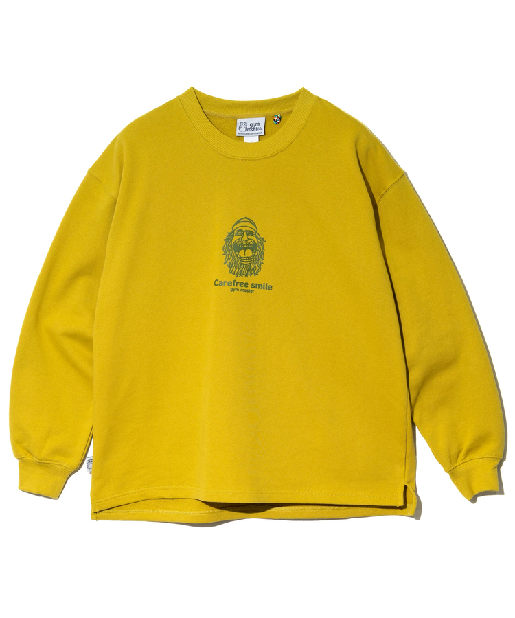 go slow caravan(ゴースローキャラバン) |gym master/ジムマスター 10.3oz carafree smile スウェットビッグTee (MENS)