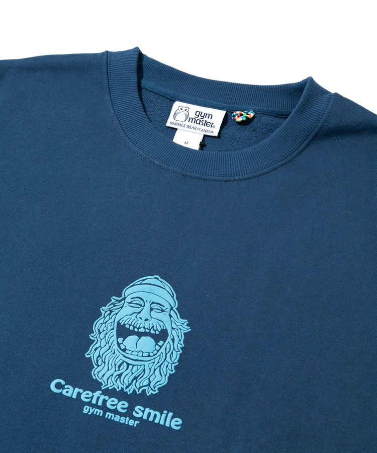 go slow caravan(ゴースローキャラバン) |gym master/ジムマスター 10.3oz carafree smile スウェットビッグTee (MENS)