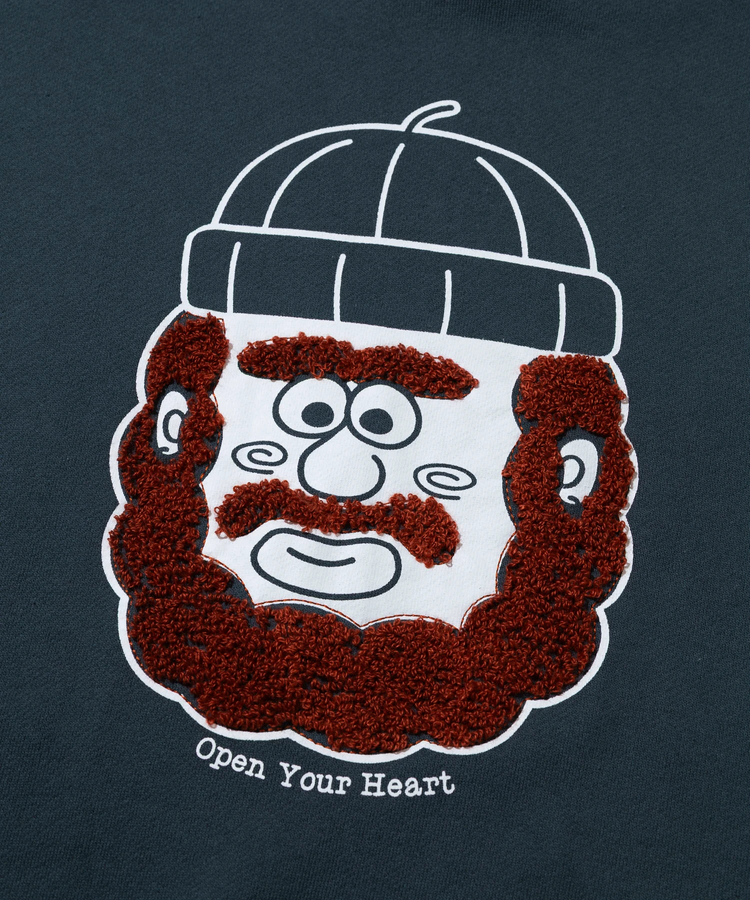 go slow caravan(ゴースローキャラバン) |gym master/ジムマスター 10.3oz open your heart スウェットプルパーカー (MENS)