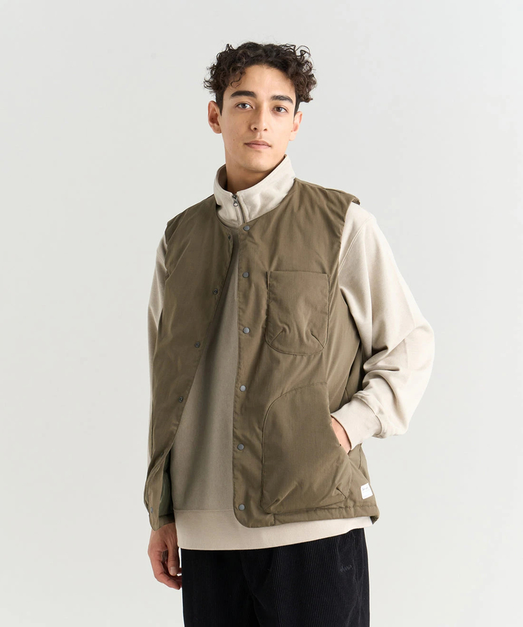 go slow caravan(ゴースローキャラバン) |NANGA/ナンガ HINOC RIPSTOP INNER DOWN VEST (MENS)