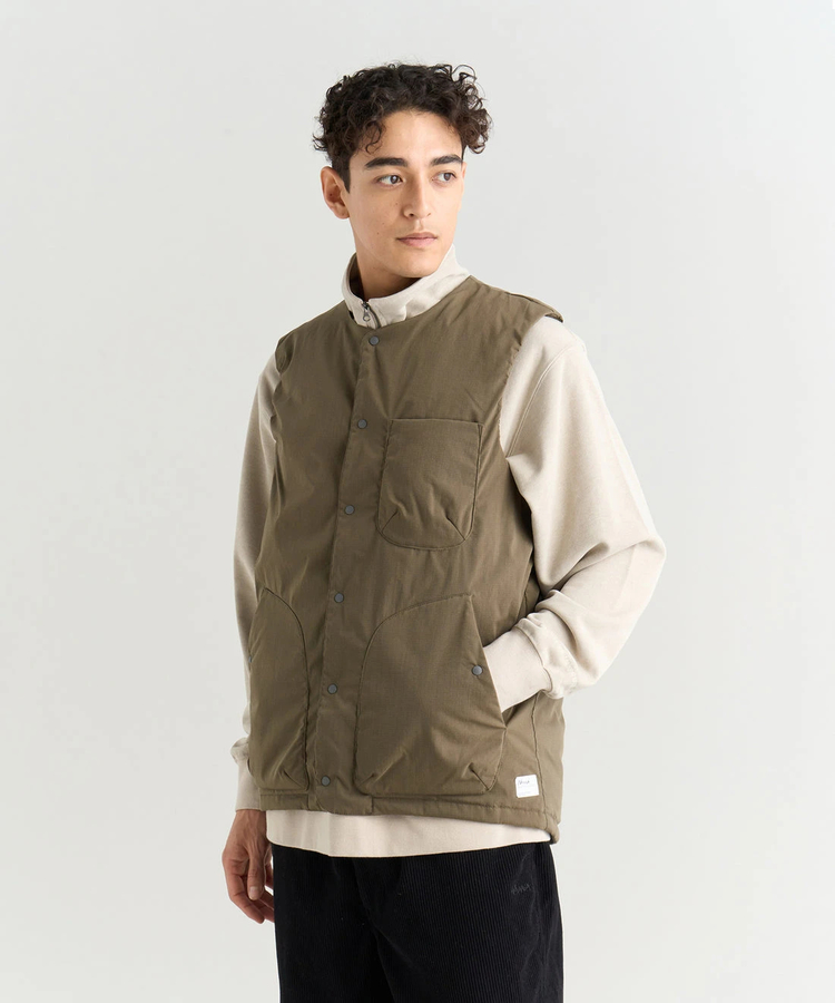 go slow caravan(ゴースローキャラバン) |NANGA/ナンガ HINOC RIPSTOP INNER DOWN VEST (MENS)