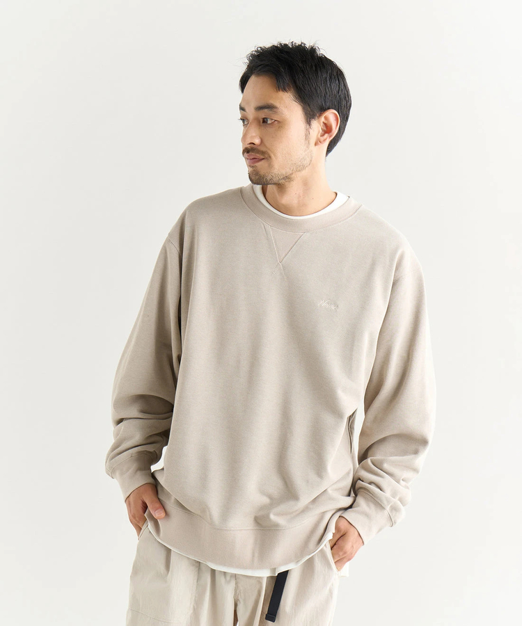 go slow caravan(ゴースローキャラバン) |NANGA/ナンガ DRY MIX TERRY CREW SWEAT (MENS)