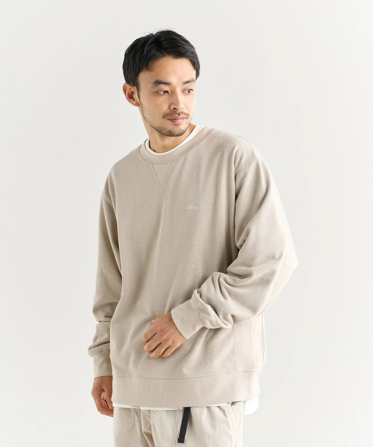 go slow caravan(ゴースローキャラバン) |NANGA/ナンガ DRY MIX TERRY CREW SWEAT (MENS)
