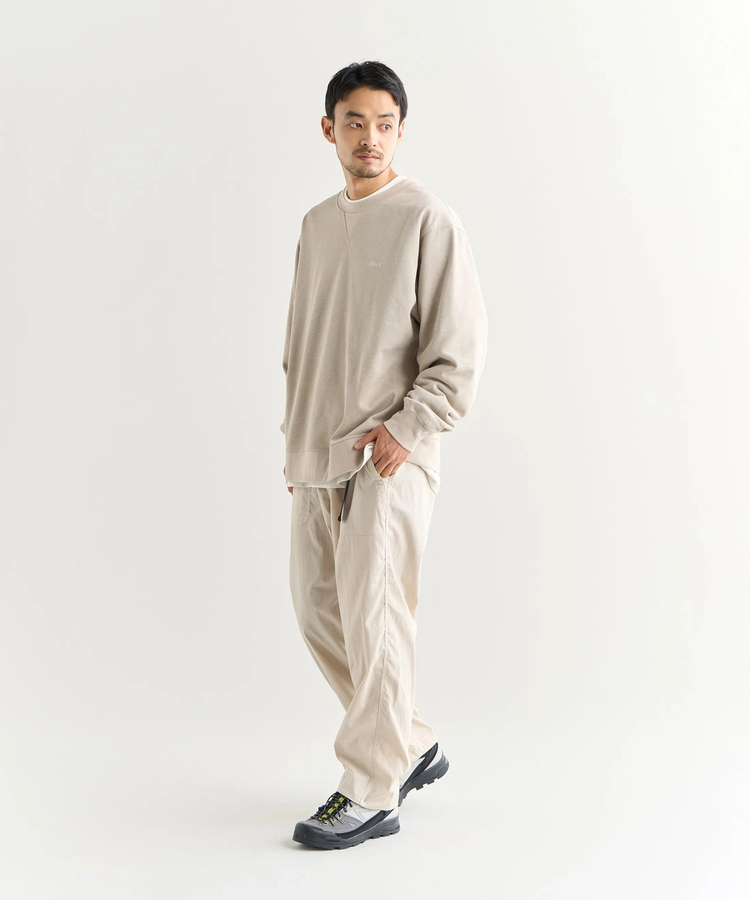 go slow caravan(ゴースローキャラバン) |NANGA/ナンガ DRY MIX TERRY CREW SWEAT (MENS)