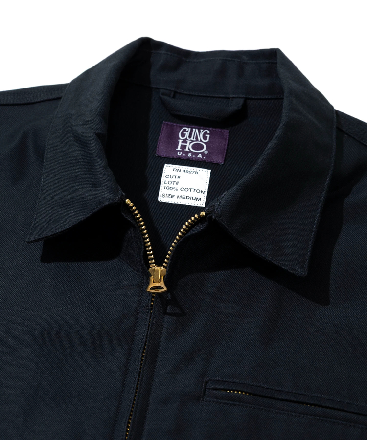 go slow caravan(ゴースローキャラバン) |GUNG HO/ガンホー BACK SATIN WORK JACKET (MENS)