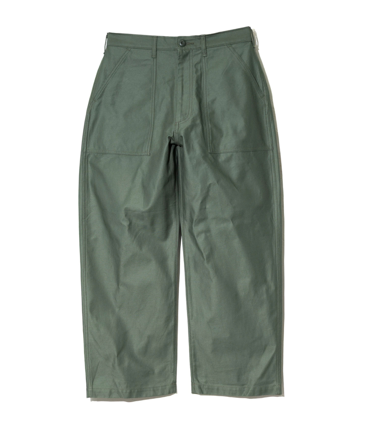 go slow caravan(ゴースローキャラバン) |GUNG HO/ガンホー BACK STAIN 4POCKETS WIDE FATIGUE TROUSER (MENS)