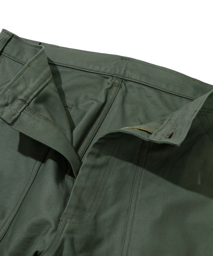 go slow caravan(ゴースローキャラバン) |GUNG HO/ガンホー BACK STAIN 4POCKETS WIDE FATIGUE TROUSER (MENS)