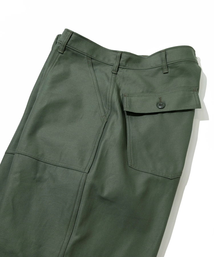 go slow caravan(ゴースローキャラバン) |GUNG HO/ガンホー BACK STAIN 4POCKETS WIDE FATIGUE TROUSER (MENS)