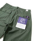 go slow caravan(ゴースローキャラバン) |GUNG HO/ガンホー BACK STAIN 4POCKETS WIDE FATIGUE TROUSER (MENS)