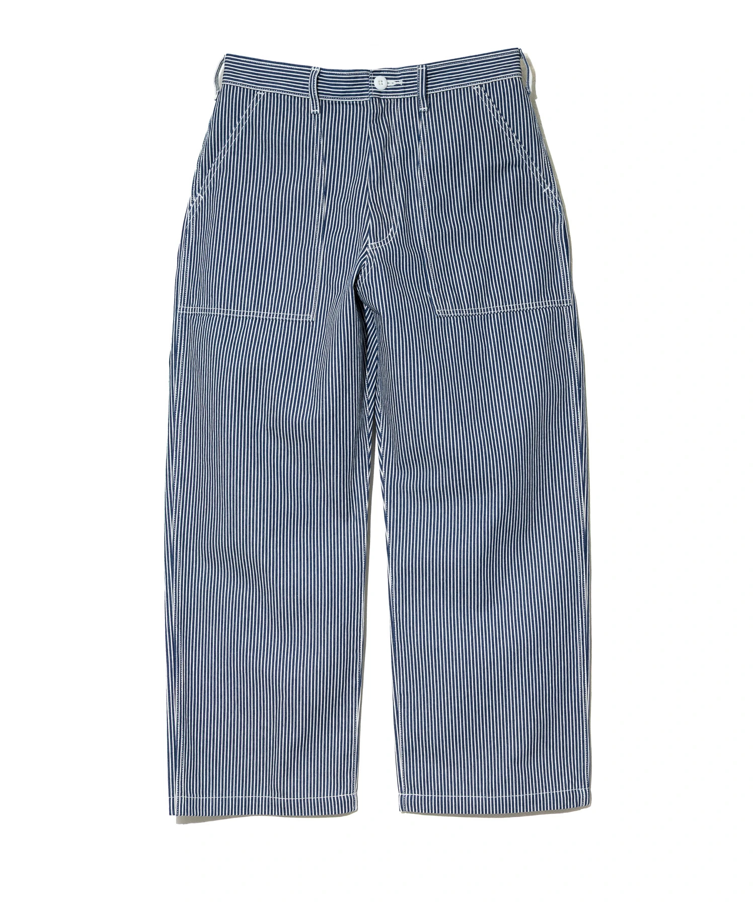 GUNG HO ヒッコリーストライプ ワークパンツ　LARGE Lサイズ GUNG HO/ガンホー HICKORY 4POCKETS WIDE FATIGUE TROUSER (MENS