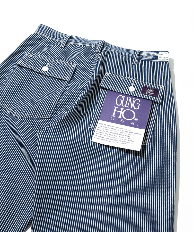 go slow caravan(ゴースローキャラバン) |GUNG HO/ガンホー HICKORY 4POCKETS WIDE FATIGUE TROUSER (MENS)