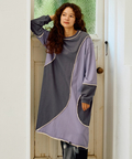 go slow caravan(ゴースローキャラバン) |USA/Cカットオフ歪み切替ロングスリーブワンピース (WOMENS)