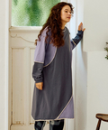 go slow caravan(ゴースローキャラバン) |USA/Cカットオフ歪み切替ロングスリーブワンピース (WOMENS)