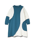 go slow caravan(ゴースローキャラバン) |USA/Cカットオフ歪み切替ロングスリーブワンピース (WOMENS)