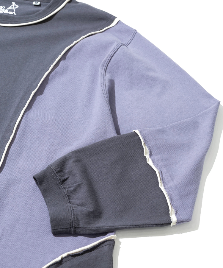 go slow caravan(ゴースローキャラバン) |USA/Cカットオフ歪み切替ロングスリーブワンピース (WOMENS)