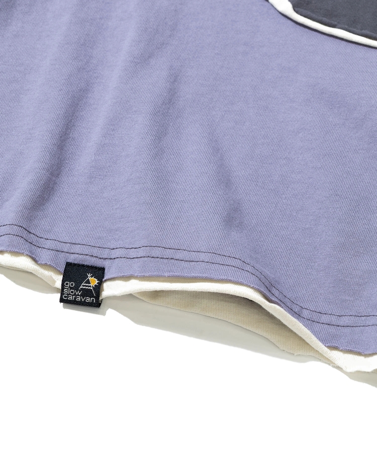 go slow caravan(ゴースローキャラバン) |USA/Cカットオフ歪み切替ロングスリーブワンピース (WOMENS)