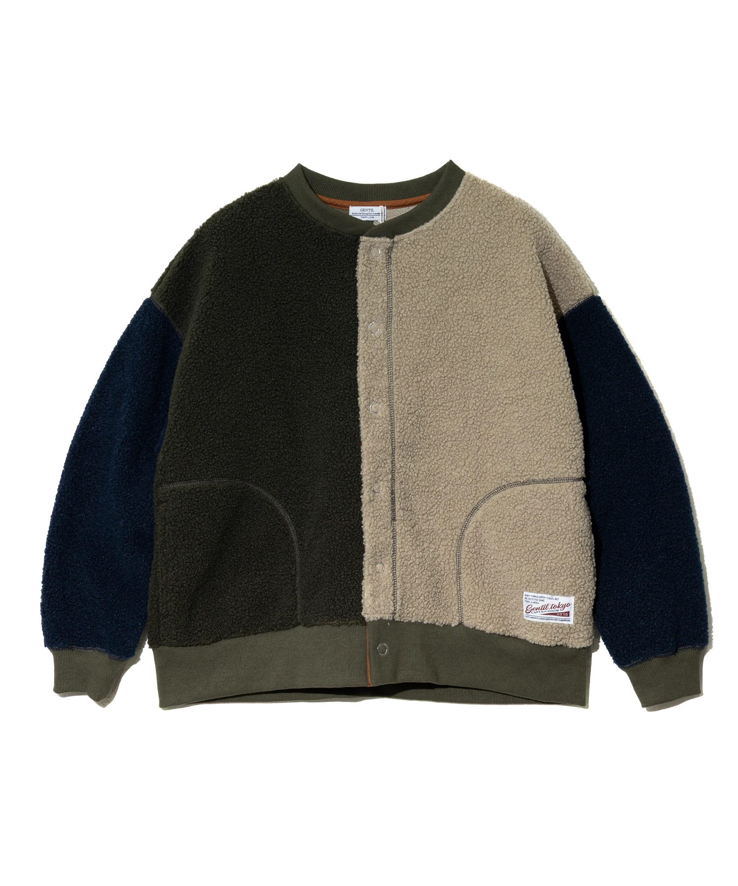 GENTIL/ジャンティー ボアリングドット釦カーデ (WOMENS