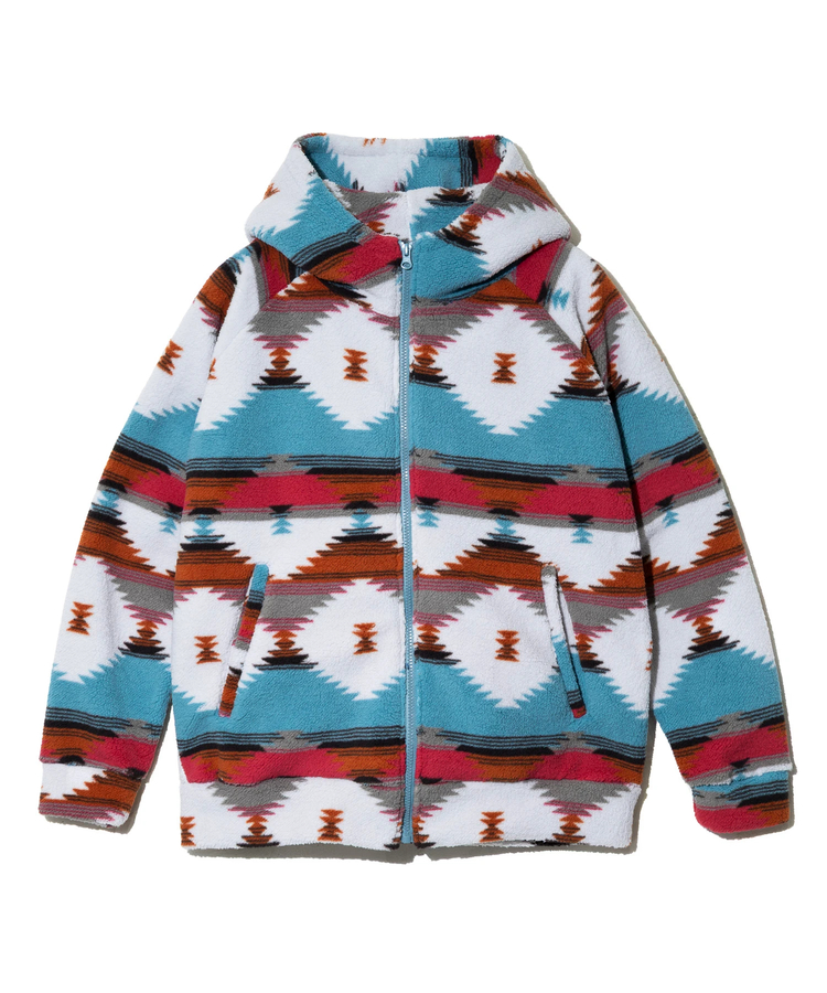 go slow caravan(ゴースローキャラバン) |BAYCANT/ベイカント 総柄フリースパーカー (MENS)