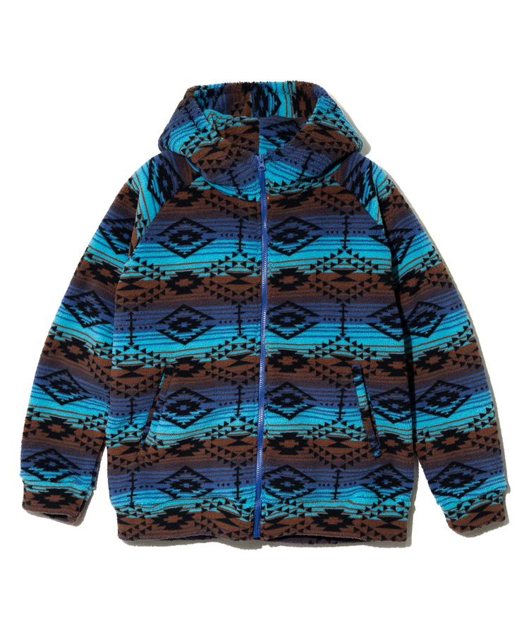 go slow caravan(ゴースローキャラバン) |BAYCANT/ベイカント 総柄フリースパーカー (MENS)