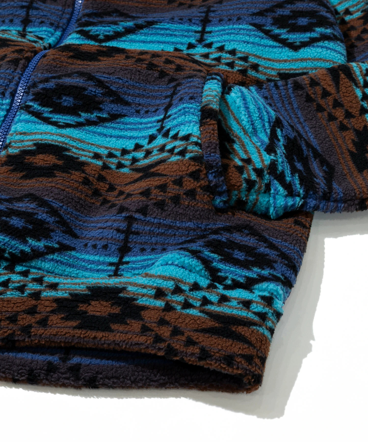 go slow caravan(ゴースローキャラバン) |BAYCANT/ベイカント 総柄フリースパーカー (MENS)