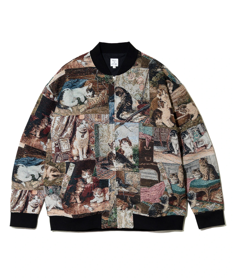 Revo./レヴォ ゴブラン総柄織りジップアップブルゾン (MENS