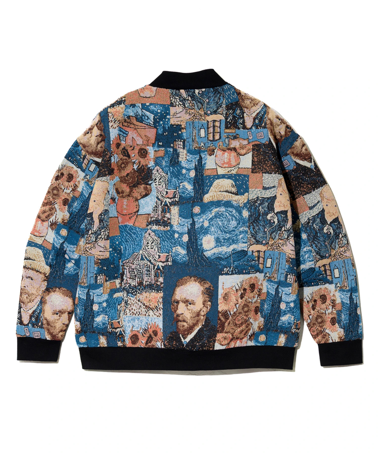 Revo./レヴォ ゴブラン総柄織りジップアップブルゾン (MENS