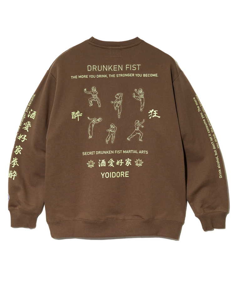 YOIDORE/酔いどれ 酔い拳法 クルーネックスウェット (MENS