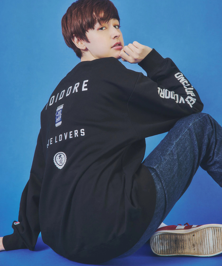 go slow caravan(ゴースローキャラバン) |YOIDORE/酔いどれ ワンカップ大関コラボ クルーネックスウェット (MENS) 