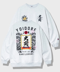 go slow caravan(ゴースローキャラバン) |YOIDORE/酔いどれ 大関はこのさけコラボ クルーネックスウェット (MENS) 
