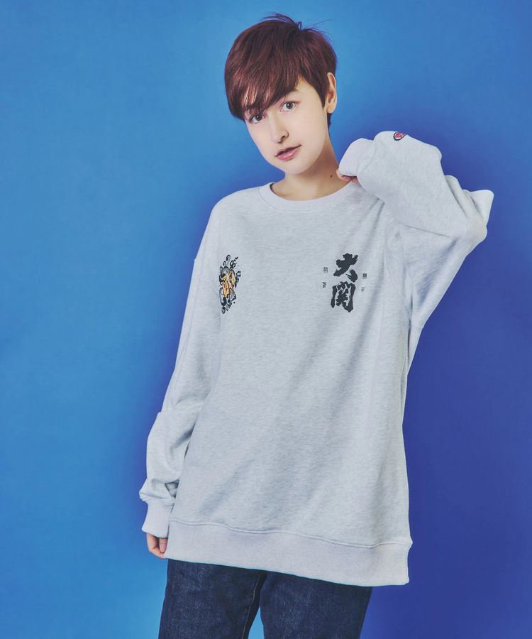 go slow caravan(ゴースローキャラバン) |YOIDORE/酔いどれ 大関はこのさけコラボ クルーネックスウェット (MENS) 