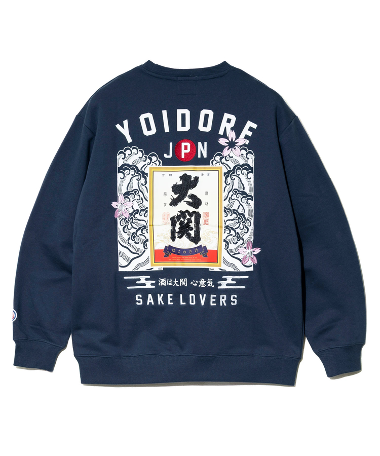 go slow caravan(ゴースローキャラバン) |YOIDORE/酔いどれ 大関はこのさけコラボ クルーネックスウェット (MENS) 