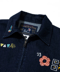 go slow caravan(ゴースローキャラバン) |Threads Party Denim 刺繍トラッカージャケット (MENS/WOMENS)