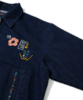 go slow caravan(ゴースローキャラバン) |Threads Party Denim 刺繍トラッカージャケット (MENS/WOMENS)