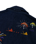 go slow caravan(ゴースローキャラバン) |Threads Party Denim 刺繍トラッカージャケット (MENS/WOMENS)