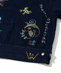 go slow caravan(ゴースローキャラバン) |Threads Party Denim 刺繍トラッカージャケット (MENS/WOMENS)