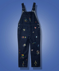 go slow caravan(ゴースローキャラバン) |Threads Party Denim 刺繍オーバーオール (MENS/WOMENS)