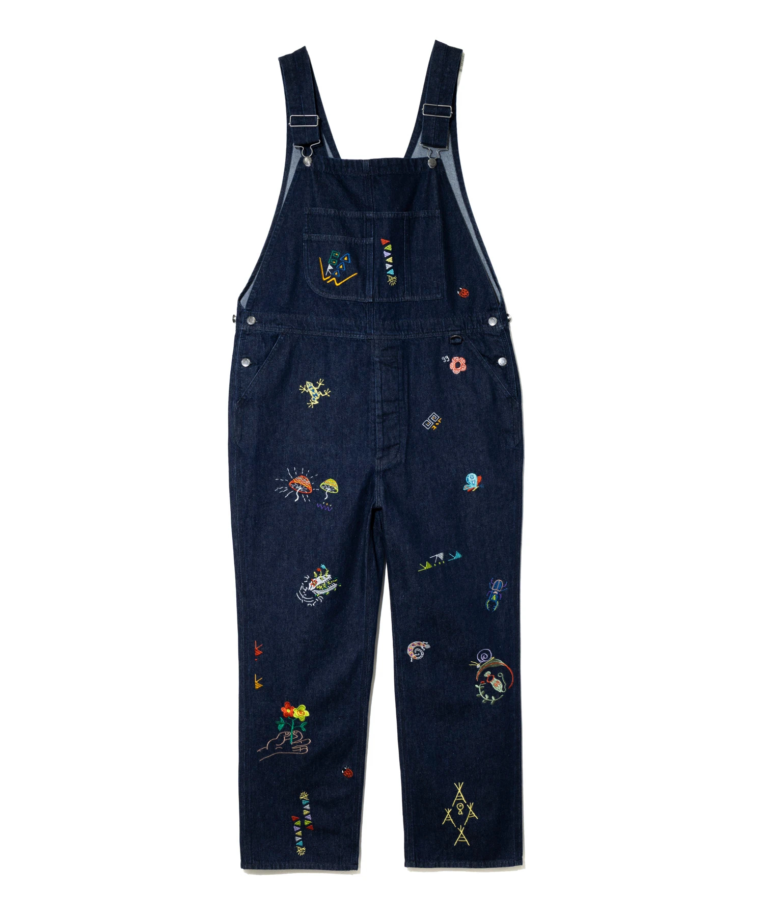Threads Party Denim 刺繍オーバーオール (MENS/WOMENS)｜ファッション