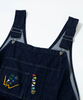 go slow caravan(ゴースローキャラバン) |Threads Party Denim 刺繍オーバーオール (MENS/WOMENS)