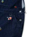 go slow caravan(ゴースローキャラバン) |Threads Party Denim 刺繍オーバーオール (MENS/WOMENS)