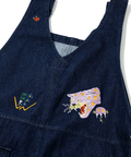 go slow caravan(ゴースローキャラバン) |Threads Party Denim 刺繍オーバーオール (MENS/WOMENS)
