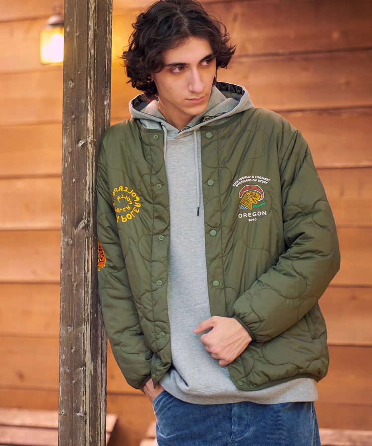 go slow caravan(ゴースローキャラバン) |【GSC別注】POLeR/ポーラー POLeR×GSC REVERSIBLE QUILTED JACKET (MENS)