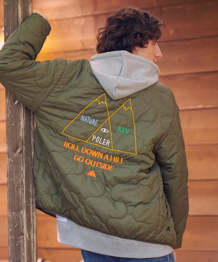 go slow caravan(ゴースローキャラバン) |【GSC別注】POLeR/ポーラー POLeR×GSC REVERSIBLE QUILTED JACKET (MENS)